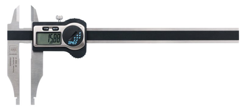 Digitální dílenské posuvky s horními a dolními čelistmi