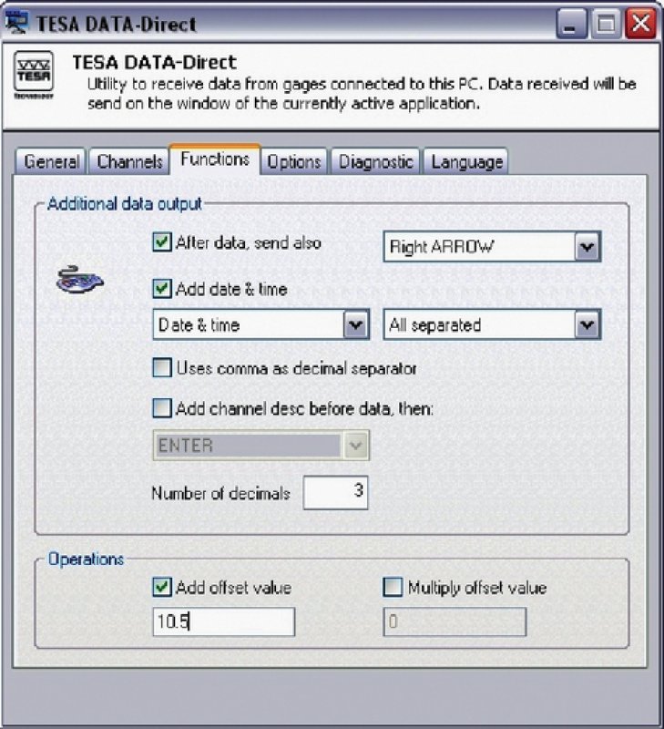 04981001 - Software TESA DATA-DIRECT